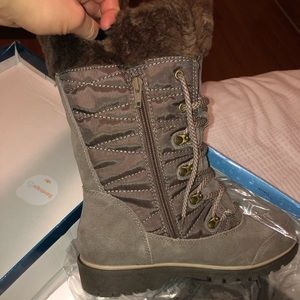 BareTraps: Satin Lace-Up Cold-Weather Boots